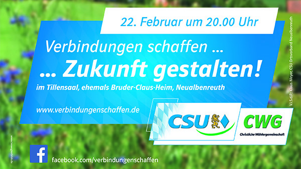 Verbindungen schaffen, Zukunft gestalten!